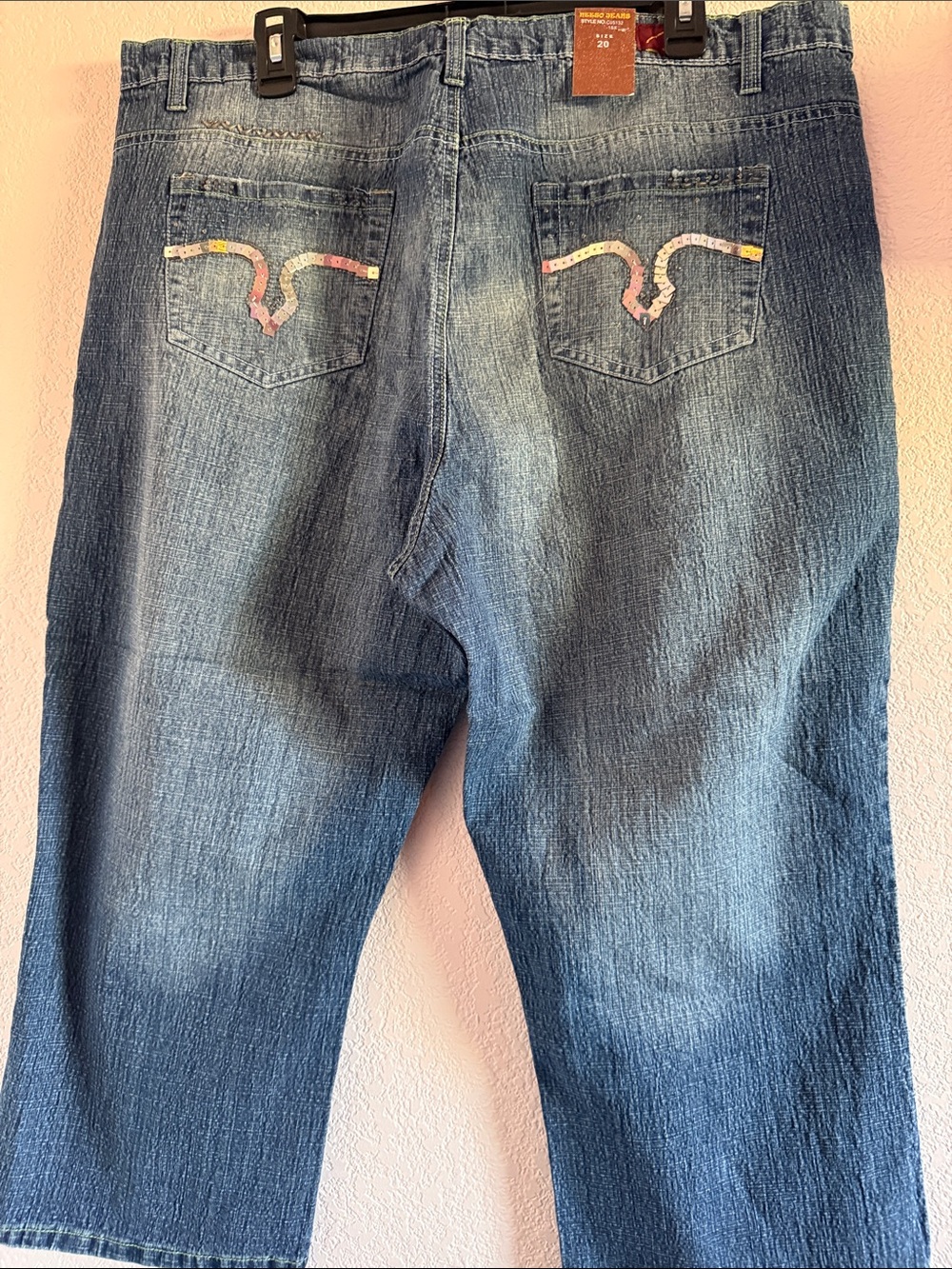Neeso Jeans Vintage Women's Capri Denim Jeans - Blue - Picture 9 of 9